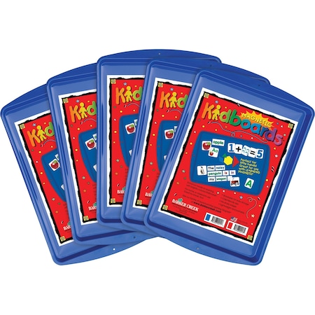 Barker Creek Learning Magnets Kidboard 5-Pk , Blue 2911-05